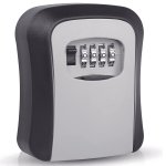 Waterproof Key Lock Box For Outside - Portable Combination Lockbox For House Keys And Car Key - Realtor Security Lock Box With C