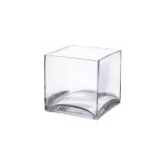 Square Glass Vase - 10X10X10