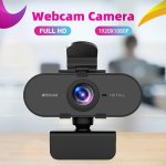 1PC Full HD Desktop Webcam Auto Focus Live Webcam USB Port Self Microphone Driver Free Webcam Game Communication Chat Conference