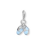 Charm Pendant Blue Baby Shoes