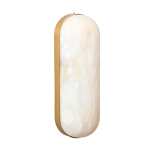Zander Alabaster And Metal Wall Light Brass