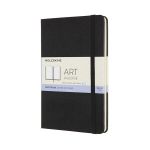 Moleskine Art Medium Sketchbook - 165GSM 11.5 X 18CM 88 Pages Black - Black Paperback