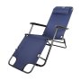 Shayd - Foldable Beach/patio Recliner Lounger - Navy