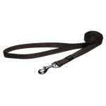 Rogz Utility Reflective Classic Lead - Fanbelt Large Chocolate