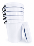 Storage Containers : 25L Bucket Titan White