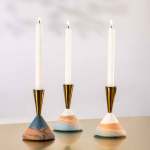 Solac Solar Candle Holder - Blue Earth Multi