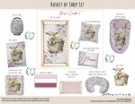 Cot Duvet Bedding Basket Of Sheep Set