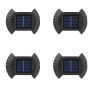 4 Pieces Outdoor Solar Powered Rechargeable Wall Light