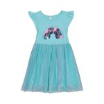 Younger Girl Rainbow Mesh Dress