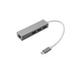 USB Type-c 3 Port Hub To RJ45 Fast Ethernet Adapter
