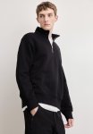 Loose Fit Zip-top Sweatshirt - Black