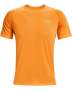 Men's Ua Streaker Run Short Sleeve - Omega Orange / Sm