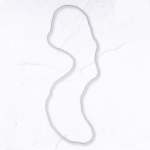 MINI Glass Bead Long Necklace - Powder Blue Free