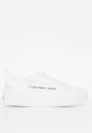 Calvin Klein Vulcanized Flatform + Zip - White offwhite