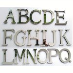 1PC Letters English Acrylic Sticker Love Characters Home Decoration 3D Mirror Wall Stickers Alphabet Logo