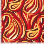 Zara Visse Crepe Swirl Orange 19771-036