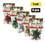 Xmas Tree Decor Star Set 8PC 5CM
