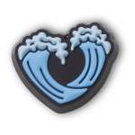 Beach Wave Heart Jibbitz - Multi Osfa