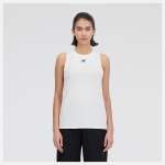 New Balance Women's Heather Tank - White - XS
