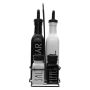 Glass Black And White Condiment Set In A Caddy 5 Pieces 250ML/85ML