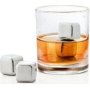 Lounge Stainless Steel Polished Ice Cubes Set With Bag