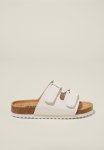Cotton On Frankie Double Strap Slide - White