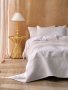 Linen House Manon Quilt Set White