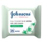 Johnsons Johnson's Cleansing Face Wipes Daily Essentials 5 In 1 Clear Skin Combination Skin Pack Of 25 Wipes