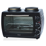 Swan 22L Compact Oven With Two Hotplates