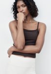 Sports Strappy Top With Drymove - Brown