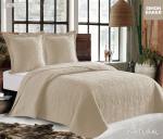 Simon Baker Sierra Quilted Bedspread Natural Various Sizes - King - 270CM X 270CM + 2 Pillowcases 50CM X 70CM + 5CM Natural