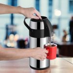 Thermal Air-pot 2 Liter Stainless Steel Double Wall Vacuum Insulated Flask Coffee Beverage Tea Hot Water Dispenser Jug With Pump