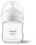 Glass Baby Bottle Natural Response 1 Bottle 120ML