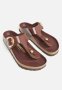 Birkenstock Gizeh Bb High Shine Natural Leather Regular - Chocolate