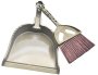 Brown Plastic Dustpan And Brush 1138068