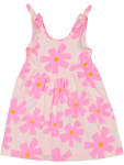 Floral Print Cotton Dress - 6 7 Pink