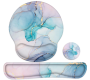Ergonomic Memory Foam Mouse Pad With Wrist Rest Marble Design