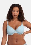 Plus Radha 2PACK Light Padded Demi Bra - Blue grey