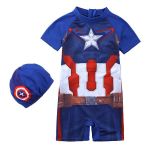 Infinity Kids Avengers Cartoon Design Swimsuit