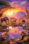 African Animal Society Diamond Painting Kits For Beginner 5D Diy Diamond Painting Kits For Adult Animal Paint By Number Without