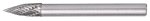 Craft Rotary Burr Tungsten 6X18X6MM Conical Curve