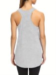 Women's Long Tank Top For Fitness Yoga Sporty Loose Racerback Sleeveless Shirt Spring summer