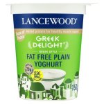 Lancewood Greek Delight Fat Free Plain Yoghurt 150G