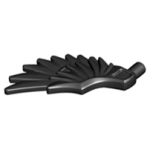 Parts Minifigure Wing Feathered 11100 - Black