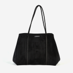 Neoprene Velvet Tote Bag - Black