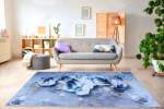 Smte 200CM X 150CM Modern Printed 3D Geometric Design Area 40 Rug With Keychain