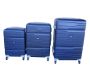 3-PIECE Abs Hard Shell Luggage Set - Metallic Teal Spinner Wheels