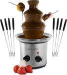 3-TIER Chocolate Fountain Fondue Steel Baking Tools Kitchen Tool Set