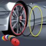 Universal Abs Resin Car Wheel Rim Protector Stickers - Colorful And Durable For All Vehicle Types