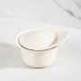 Stoneware MINI Oven Dish With Cap Lid - Cream